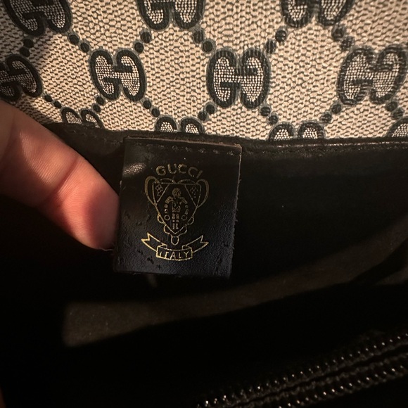 GUCCI GG Canvas Sherry Line Shoulder Crossbody
Bag Gray Red Navy Grey - Picture 3 of 6